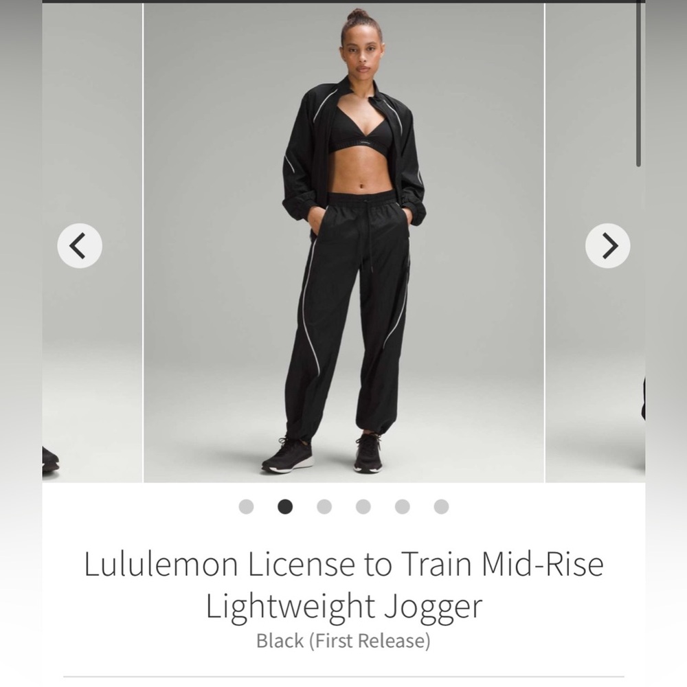 Lululemon License To Train Mid Rise Lightweight Jogger 0
